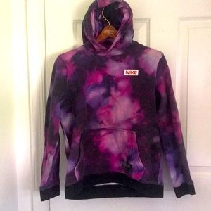Nike | Shirts u0026 Tops | Nike Hoodie Blackpinkpurple Galaxy Print Youth M |  Poshmark